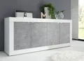 Produktbild: INOSIGN Sideboard Basic Breite 207 cm, Kommode 4 Türen, Anrichte, Metallgriff, moderne Rahmenoptik, viel Stauraum, Farbauswahl
