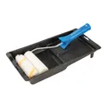 Produktbild: Mini Farbrollen mit Farbwanne 100 mm Fabroller Farbrollbügel Farbwalzen Pinsel