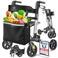 Produktbild: KESSER® Rollator Aluminium faltbar, höhenverstellbar & bis 136 kg belastbar