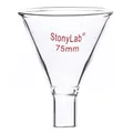 Produktbild: Glas Pulvertrichter Heavy Wall Borosilikatglas Funnel Kurzer Stiel mit 75 mm ...
