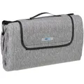 Produktbild: Relaxdays Picknickdecke, Grau, Textil, Metall, 200x200 cm, Wohntextilien, Decken