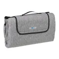 Produktbild: Picknickdecke Stranddecke Strandmatte Campingdecke faltbar grau Fleece Decke