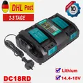 Produktbild: DC18RD Dual Charger for Makita 14.4 - 18V BL1850 Fast Charger + 2 USB