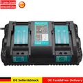 Produktbild: Ladegerät DC18RD Doppel für Makita 14,4 - 18V BL1850 BL1860 Schnellladegerät NEU