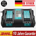 Produktbild: 14,4V~18V Doppel Ladegerät Für Makita DC18RD 2-fach Schnellladegerät 196933-6 DE