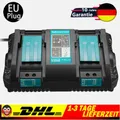 Produktbild: DC18RD Für Makita 14,4-18V Akku Doppel 2-fach Schnellladegerät BL1850B NEU