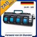 Produktbild: Für Makita 4Fach Ladegerät BL1850B 18V 14,4V DC18SF BL1860B BL1830 BL1440 BL1430