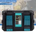 Produktbild: DC18RD Doppel Ladegerät für Makita 14,4 - 18V BL1850 BL1860B Schnellladegerät