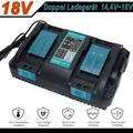 Produktbild: 18V Dual-Ladegerät Für Makita Akku DC18RD BL1850B LXT400 14,4V Li-ion BL1860 DE