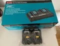 Produktbild: Makita DC18RD Schnellladegerät (196933-6) inkl. 2x Akku Pack