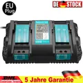 Produktbild: Doppel Ladegerät Für Makita DC18RD 2-fach Schnellladegerät 14,4V~18V 196933-6 DE