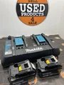 Produktbild: Makita DC18RD Akku Doppel-Schnellladegerät 14,4-18V 230 Volt + 2 4.0Ah Akku