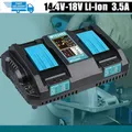Produktbild: 14,4V~18V Doppel Ladegerät Für Makita Original 2-fach Schnellladegerät 196933-6
