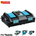 Produktbild: Ladegerät Doppel für Makita Original 14,4 - 18V BL1850 BL1860B Schnellladegerät