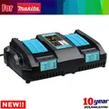 Produktbild: 14,4 - 18V Ladegerät Doppel für Makita Original BL1850 BL1860B Schnellladegerät