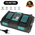 Produktbild: Ladegerät Für Makita Doppel -  für Akku 14,4- 18 Volt LITHIUM-ION BL1860B