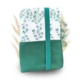 Produktbild: Malino Premium Windeltasche für unterwegs – Evergreen - Organizer für Windeln, Feuchttücher & Baby-Essentials, Baby Kosmetiktasche im Eukalyptus Design