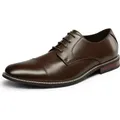 Produktbild: Bruno Marc Herren Derby Anzugschuhe Klassischer Business Schnürhalbschuhe,Farbe: DUNKELBRAUN, Größe: 49.5 - Dunkelbraun - 49,5