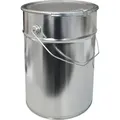 Produktbild: 12 Liter Weißblecheimer Hobbock inkl. Deckel mit Spannring | Stabiler Metallgriff | Luft und Flüssigkeitsdicht | Robust und Stapelbar | Gefahrgut... - Weiß