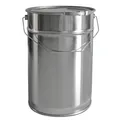Produktbild: 12 Liter Weißblecheimer Hobbock inkl. Deckel mit Spannring | Stabiler Metallgriff | Luft und Flüssigkeitsdicht | Robust und Stapelbar | Gefahrgut Tauglich