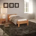 Produktbild: Krok Wood Seniorenbett SiSi aus Massivholz in Buche 90 x 200 cm - Transparent