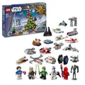 Produktbild: LEGO Star Wars Adventskalender 2024, 18 Mini-Modelle und 6 Charaktere zum Sammeln, Vorweihnachtsgeschenk für Jungen & Mädchen ab 6 Jahren, Bauspielzeug mit Minifiguren, Geschenk zu Weihnachten 75395