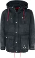 Produktbild: Assassin's Creed Parka Herren Assassin schwarz Fan-Merch, Gaming 100% Baumwolle S