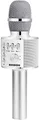 Produktbild: BONAOK Drahtloses Bluetooth-Karaoke-Mikrofon, Tragbares 3-in-1-Karaoke-Handmikrofon Geburtstagsgeschenk Home-Party-Lautsprecher für iPhone/Android/iPad, PC-Smartphone (Silber)