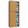 Produktbild: VCM my office Schiebetürenschrank XXL Lona, 914376 buche 3 Fachböden 70,0 x 37,0 x 183,0 cm