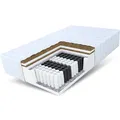 Produktbild: Matratze 140x200 Taschenfederkern HOME MAX DOUBLE H3 H5 Kokos 7 Zonen Höhe 26 cm