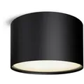 Produktbild: SSC-LUXon Deckenspot schwarz flach rund - pulverbeschichtete Aufbauleuchte LED 230V - Design Deckenleuchte warmweiß 6W
