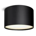 Produktbild: SSC-LUXon Deckenspot schwarz flach rund - pulverbeschichtete Aufbauleuchte LED 230V - Design Deckenleuchte warmweiß 6W