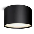 Produktbild: PIATO LED Deckenspot Aufbauspot Downlight schwarz rund flach 6W warmweiß 230V