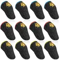 Produktbild: 12Stück PUBG Mobile Game Finger Sleeve,Touchscreen Fingerhülse Anti-Sweat Empfindliche,0.3mm Ultradünn Finger HüLsen,Atmungsaktiv Gaming DaumenhüLlen,Professionelle FingerhüLse für Mobiltelefon Spiele