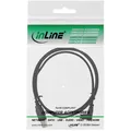 Produktbild: 34210 InLine USB 2.0 Mini-Kabel ST A/Mini-B 5pol unten abgew. 90° schwarz 1 ~D~