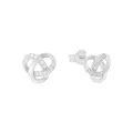 Produktbild: Amor Ohrstecker 925 Sterling Silber Damen Ohrschmuck, mit Zirkonia synth., 1 cm, Weiß, Kommt in Schmuck Geschenk Box, 9177448