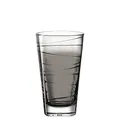 Produktbild: Leonardo Vario Struttura Trink-Glas, 1 Stück, spülmaschinenfestes Longdrink-Glas, bunter Trink-Becher aus Glas, Saft-Glas, grau, 280 ml, 026830