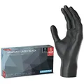 Produktbild: Arnomed Einmalhandschuhe Latex Black, 100 Stück, Latex, schwarz, chemikalienbeständig, lebensmittelecht, Gr. S