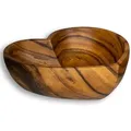 Produktbild: Levandeo® Dekoschale, Schüssel Akazie 30x6cm Herz Holz Design Schale Obstschale Obstkorb 30 cm