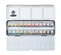 Produktbild: Schmincke Aquarellfarbe Aquarellmalkasten AKADEMIE mit halben Näpfen, 24 Stück