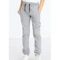 Produktbild: Name It Sweathose NKMSWEAT – Jogger mit verstellbarem Bund und Rippbündchen unifarben, casual, regular fit, angeraute Sweatware grau 116