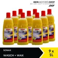Produktbild: Sonax Wasch + Wax 03133410 Glanz Lackpfleg Reinigung 9x1 Liter = 9 Liter