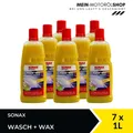 Produktbild: Sonax Wasch + Wax 03133410 Glanz Lackpfleg Reinigung 7x1 Liter = 7 Liter