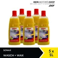 Produktbild: Sonax Wasch + Wax 03133410 Glanz Lackpfleg Reinigung 5x1 Liter = 5 Liter