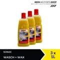 Produktbild: Sonax Wasch + Wax 03133410 Glanz Lackpfleg Reinigung 3x1 Liter = 3 Liter