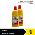 Produktbild: Sonax Wasch + Wax 03133410 Glanz Lackpfleg Reinigung 2x1 Liter = 2 Liter