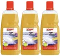 Produktbild: SONAX Wasch & Wax 3x1 Liter Auto Shampoo mit Carnauba Wachs Lack Pflege Reiniger