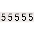 Produktbild: Brady B-946, 9714-5, Vinyl, Schwarz auf Weiss, Beschriftung: 5, 46 x 57mm, Schrifthöhe 49mm(25 K. á (9714-5)