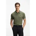 Produktbild: BOSS GREEN Poloshirt Paddy mit kontrastfarbenen Streifen am Kragen beige|grau XXL (54)