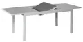 Produktbild: Merxx Gartentisch Ausziehtisch eckig, 140 (200) x 90 cm, silber, Sicherheitsglas